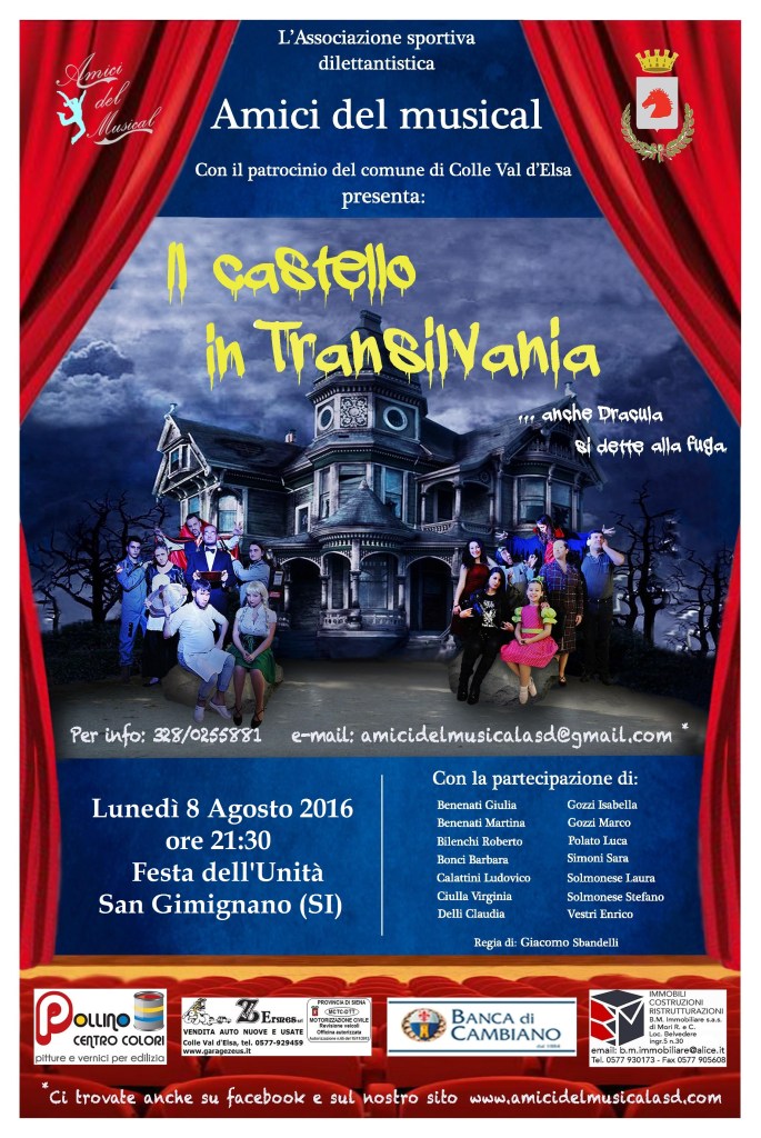 Locandina Tournée San Gimignano 2016