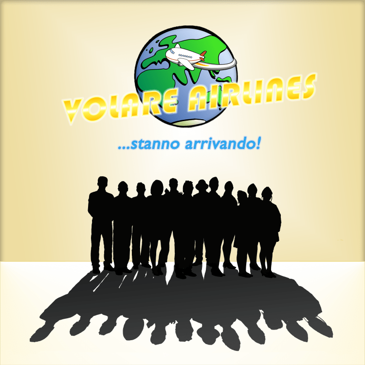 Volare Airlines - Stanno arrivando con logo e riflesso