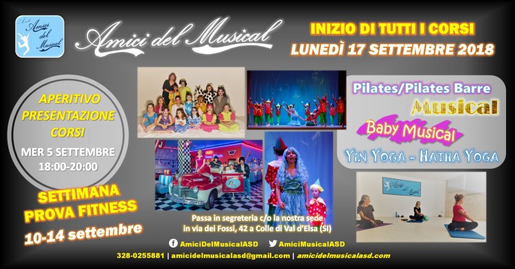 Locandina Inizio Corsi 2018